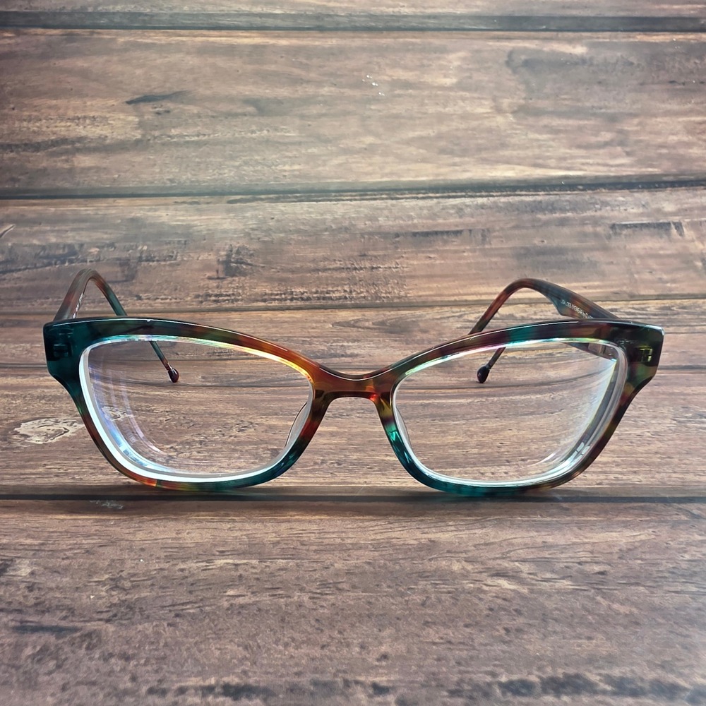 Lisa Loeb Eyewear by Classique Bunny Pop Swirl Cat Eye Glasses Frames 50-16-135